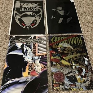 Lot of 4 - ShadowHawk and Sabertooth comics